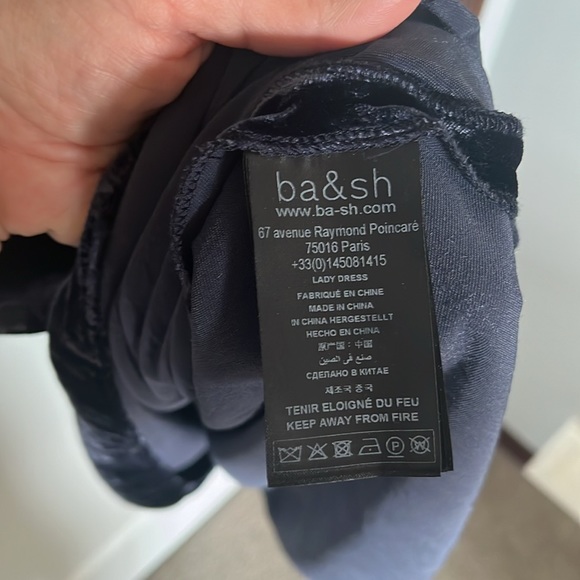 Ba&sh Vick Silk-Blend Velvet Midi Dress - Picture 9 of 11